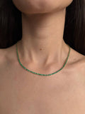 Rivière Émeraude – Unisex Gold Necklace with Emerald Pendant | Musabella